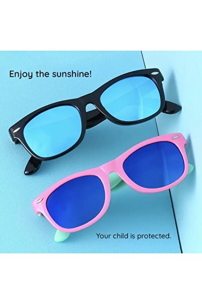 SKYDDAR INNOVATION Children's Sunglasses 3-8 Years, UV Protection, Polarized, Skyddar Kido D802 - White Red Blue
