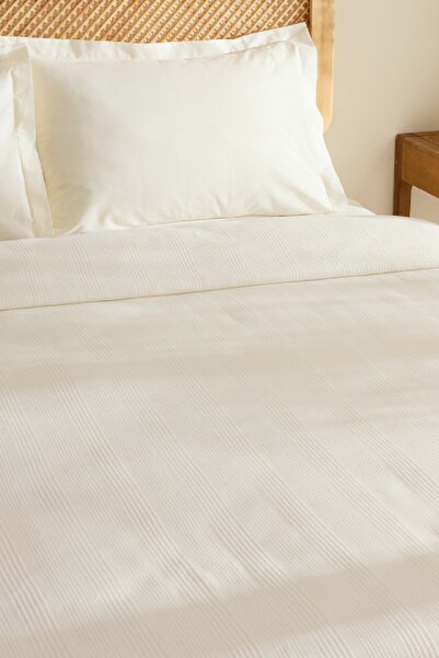 Karaca Home Maye 100% Cotton Ruffled Double Single Pique White