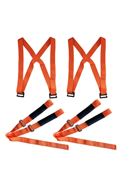 OEM Set de 2 curele de transport, Polipropilenă, Portocaliu