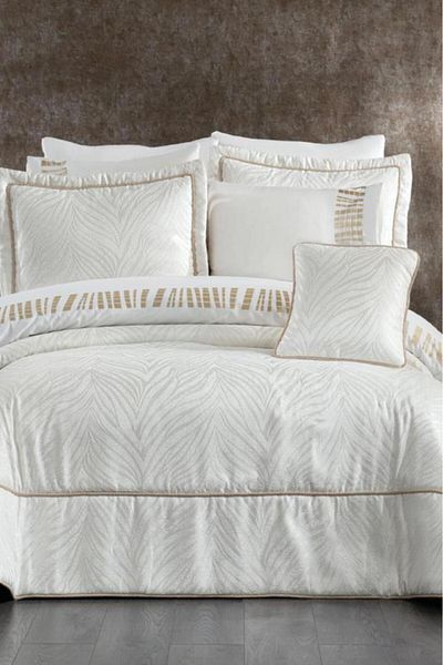 Çeyiz Diyarı Charlotte Jacquard 10 Piece Dowry Set Cream