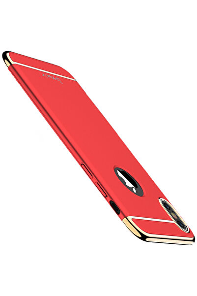 Gold Husă hibridă IPAKY Glamour Fashion Look 3 în 1 cu inserție aurie - iPhon...