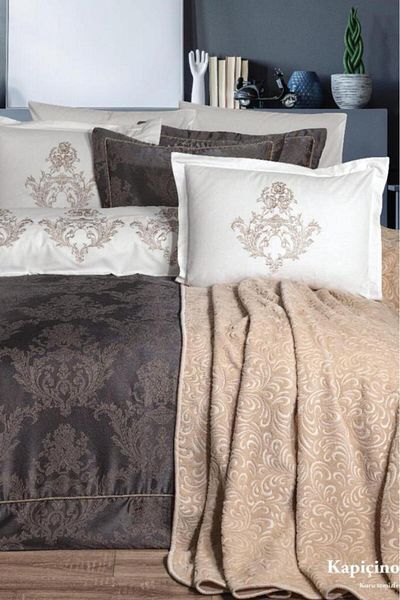 Çeyiz Diyarı Dowry Land Hazal 10 Piece Dowry Set Cappuccino