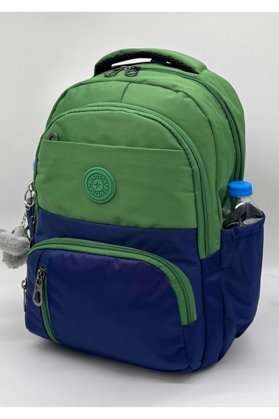 Bevitton First School Bag Set of 3 Unisex Children's Primary School Bag Bvt-8010 Green-Navy Blue