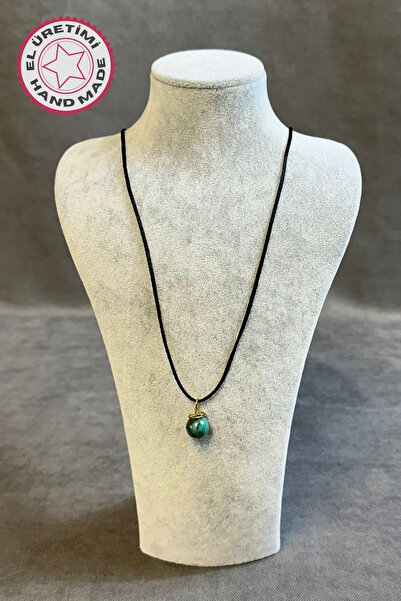 Uretti - Tuğba 6667 2460 قلادة من الأحجار الكريمة الطبيعية من العقيق الأخضر م...