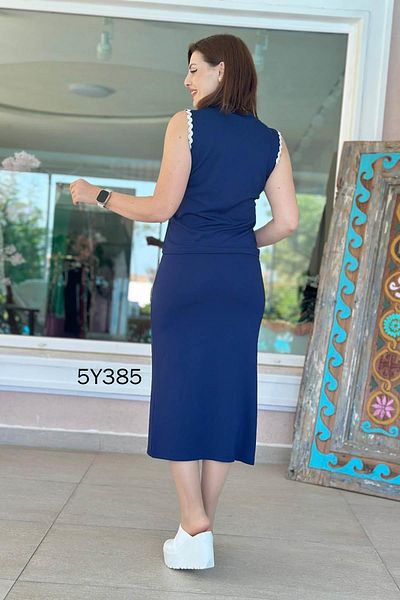 İnce Topuk Skirted Modal Suit 5Y385