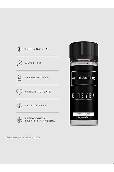 Aroma360 زيت موزع E11EVEN Pro-Pod - أرجواني، خشب الصندل، وباتشولي - 50 مل، 1.7 أونصة سائلة