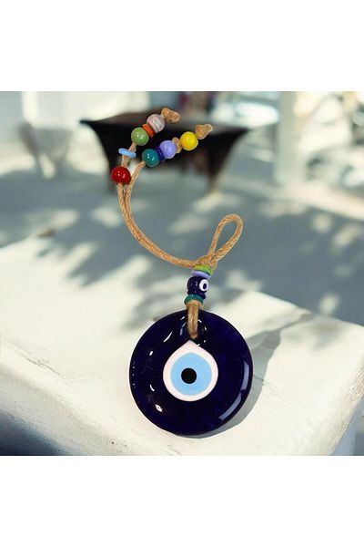 Okya Home Glass Evil Eye circle 10cm