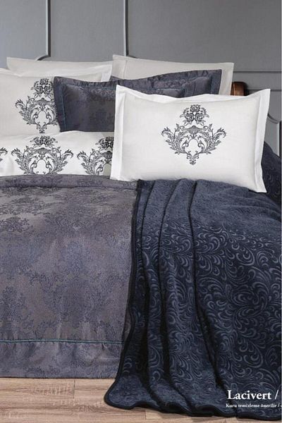 Çeyiz Diyarı Dowry Land Hazal 10 Piece Dowry Set Navy Blue