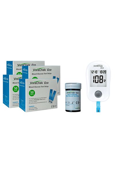 VIVACHEK Promo Package 4 VivaChek Test Boxes + VivaChek Glucometer