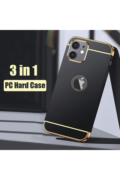 OEM Case compatible with Apple iPhone 12 PRO, Elegance Luxury 3in1 Black, MyS...