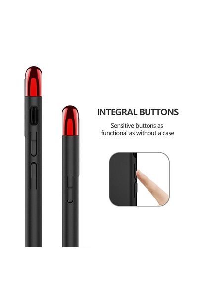 OEM Husa de telefon TotulPerfect pentru Apple iPhone 8 oferă protecție 3 în 1, Deluxe Ultrathin, Roșu Touch