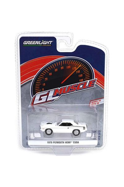 TOYFEST Greenlight 1/64 muscle series 28- 1970 plymouth hemi 'cuda