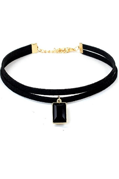 BLACK Choker Mystyle Fashion Black Double Delux - Colier elegant pentru gât