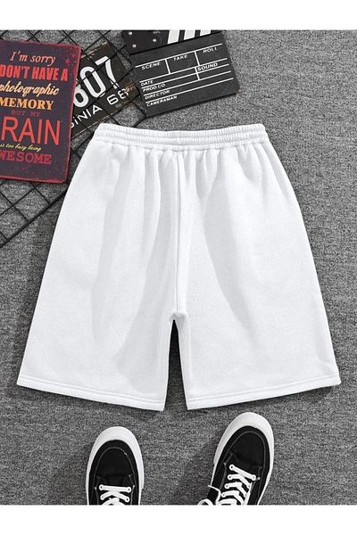 npLStore Printless Plain Basic Summer Sports Shorts - Casual Combed Cotton Shorts