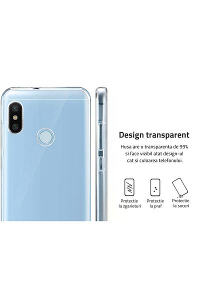 OEM Husă Huawei P30 Lite 360° (față+spate) silicon, Transparentă