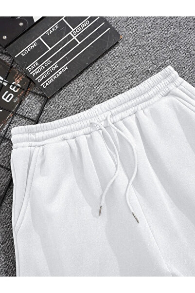 npLStore Άνετο απλό βασικό καλοκαιρινό αθλητικό σορτς χωρίς εκτύπωση - Casual χτενισμένο σορτς