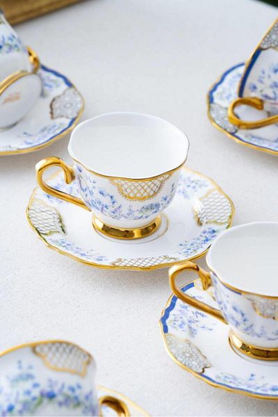 ACAR Timeo Teresa Turkish Coffee Cup for 6 People Pattern2