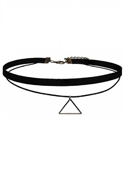 BLACK Colier Choker Mystyle Fashion Piramida neagră - Colier elegant pentru gât