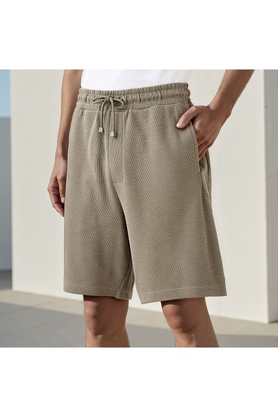 Lee Cooper Logo Applique Shorts with Drawstring Closure