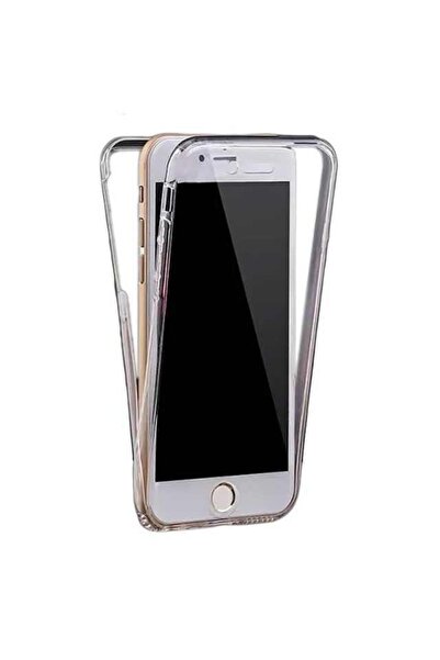WHITE Carcasă completă TPU 360° (față + spate) pentru Apple iPhone 7, Alb Tra...