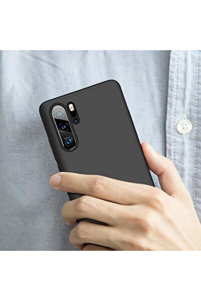 BLACK Θήκη Huawei P30 Pro - Προστασία 360 μοιρών, 3 σε 1, πλαστική, μαύρη