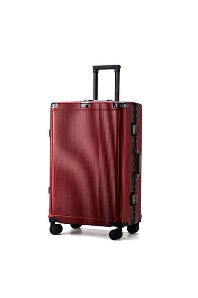 Generic STARGOLD PC Hard Side Zipperless 2-Piece Luggage Set with 360° Wheels & TSA Locks, SG-PC429 Red