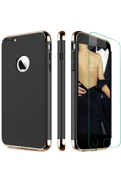 BLACK Η θήκη για iPhone 7 προσφέρει 3 σε 1 εξαιρετικά λεπτή προστασία + πολυτ...