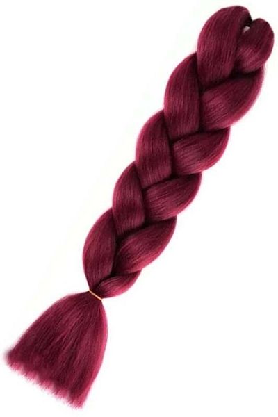 WNY Synthetic Hair Extension for Braids, A19, Auburn, 60cm, 100g