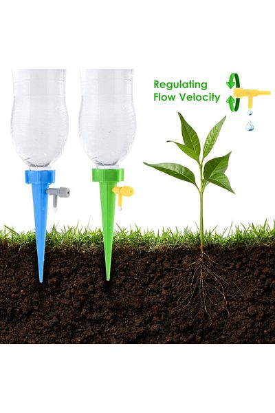 OEM Set de 12 țepușe automate pentru udarea plantelor, Plastic, Multicolor