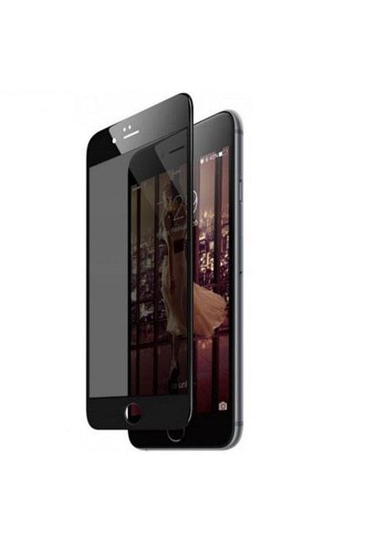 BLACK Protecție ecran din sticlă securizată PRIVACY pentru iPhone 7, Full 3D, Negru