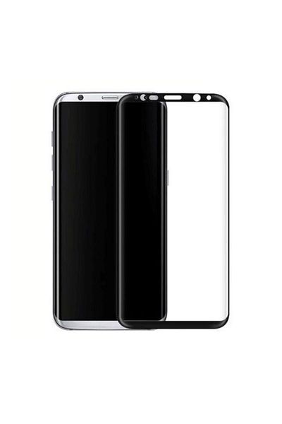BLACK Folie de sticlă securizată 5D Full Glue compatibilă cu Samsung Galaxy S8 Plus G955 Negru-Negru