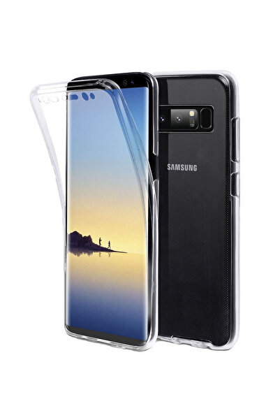 OEM Πλήρης θήκη TPU 360° (μπροστά + πίσω) για Samsung Galaxy Note 8, διαφανής