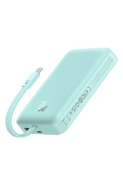 Baseus Baseus Magnetic Mini Wireless External Battery, 10000mAh 30W, Fast Charging, USB-C, Light Blue