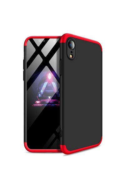 BLACK Carcasă Shield 360 GKK pentru iPhone X Negru/Roșu