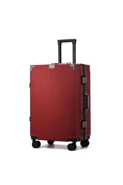 Generic STARGOLD Zipperless PC Hard Side 2-Piece Luggage Set with TSA Locks & Spinner Wheels, SG-PC430 Red