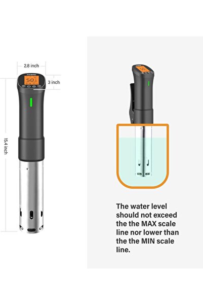 Inkbird Sous Vide Machine ISV-200W WiFi Immersion Circulator, 1000W, Stainless Steel