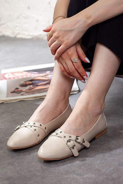 Adım Adım Women's Cross Belted Ballerinas