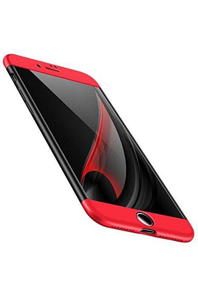 OEM Husa pentru iPhone 8 oferă protecție completă 3 în 1, Ultrathin Lux, roșie mată