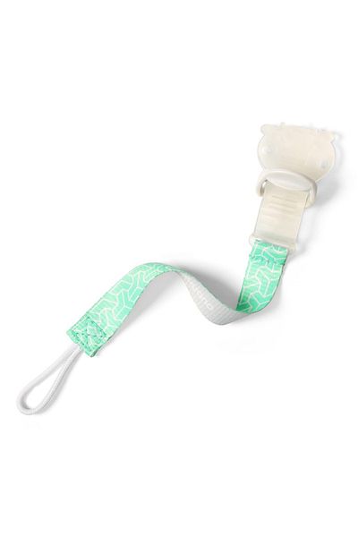 Babyono Pacifier chain with clip 712 Green, 0-3 months