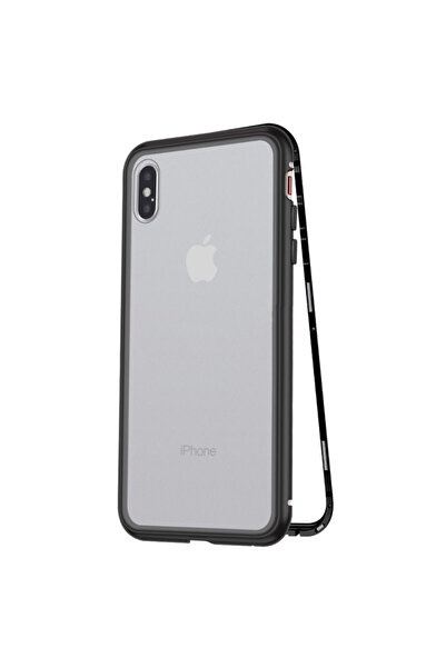 BLACK Θήκη μαγνητικής προστασίας 360° - iPhone XS Max - Μαύρο