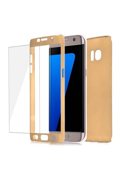 Gold Husă de protecție pentru Samsung Galaxy S7 Edge, aurie, față-spate compl...