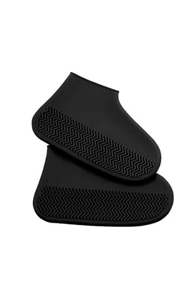 BLACK Protecție pentru încălțăminte, reutilizabilă, neagră, mărimea 40-45