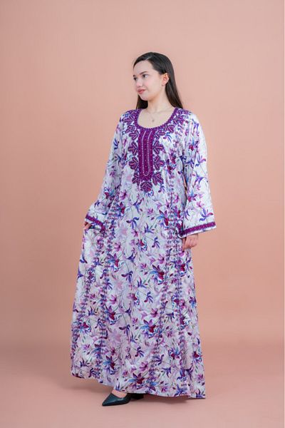 IKKXA Modern Embroiderd Jalabiya