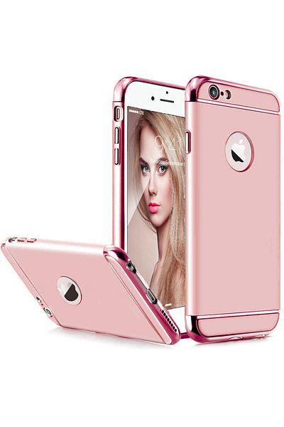 Rose Husa de telefon pentru iPhone 6/6S oferă protecție 3 în 1, ultrasubțire - roz