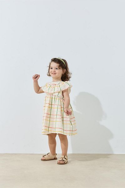 Tics Fruit Dress - Line Printed
