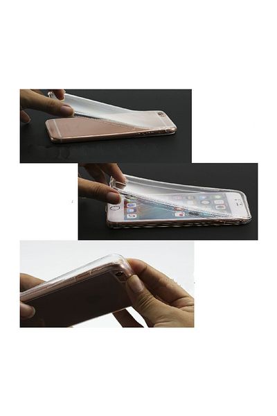 OEM Husă Aisi Full Cover 360° Silicon iPhone 6/6S Plus Transparentă