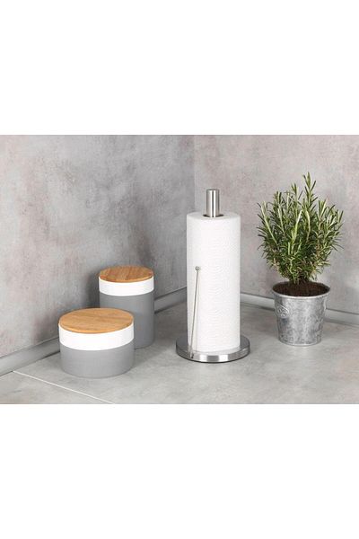 Saban Stainless Steel Paper Roll Holder – 15 X 33 cm with Non-Slip Base