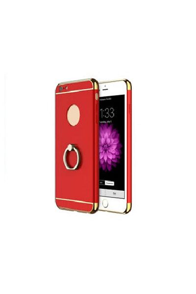 OEM Husa de telefon Apple iPhone 6 Plus/6S Plus oferă protecție 3 în 1 Ring Red + folie de sticlă gratuită
