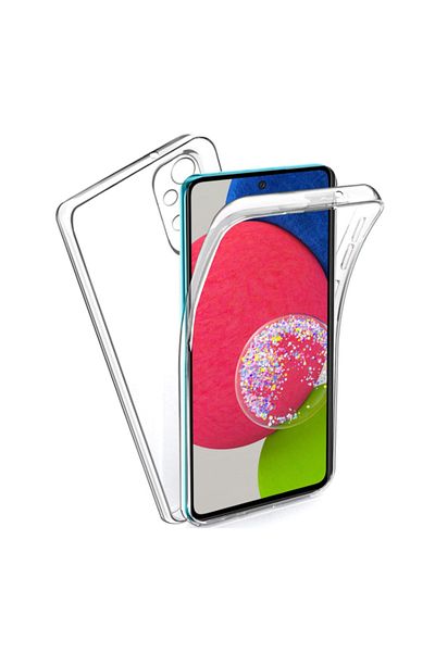 OEM Carcasă din silicon 360°, compatibilă cu Samsung Galaxy A52/s 5G, transparentă