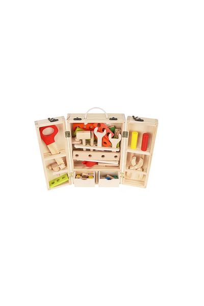KRUZZEL Toy tool set, Iso Trade, Wood, Multicolor